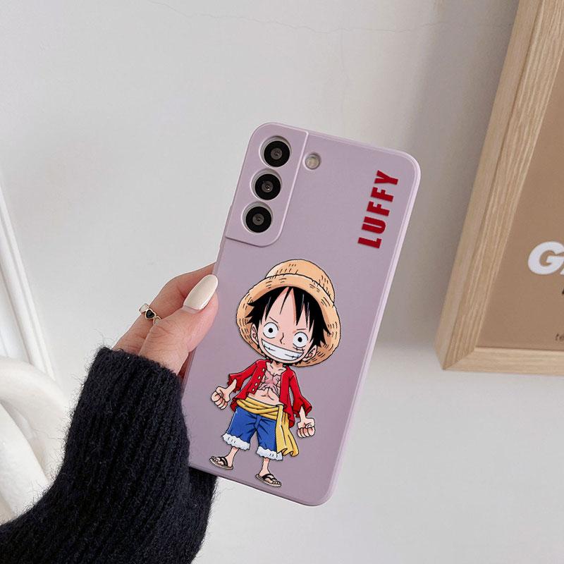 Cute Cartoon Luffy Zoro Ace Phone Case For Samsung Galaxy S26 S25 Ultra S24 S23 S22 Plus S21 S20 FE S26 A37 A57 5G Silicon Cover