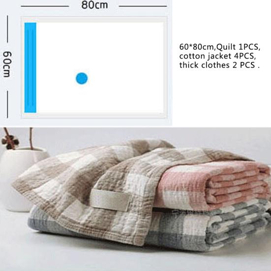 Vakuumversiegelte, platzsparende Aufbewahrungstasche für komprimierte Kleidung, Decken, Organizer