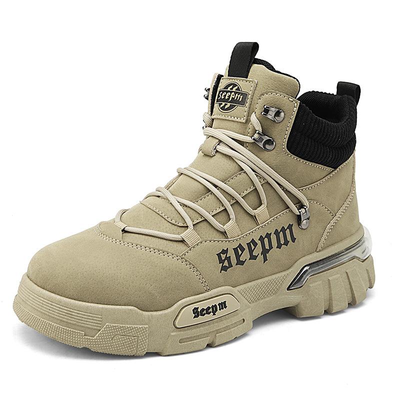 

Ботинки Мартина мужские рабочие ботинки уличные высокие осенне-зимние мужские новые мужские туфли модные на толстой подошве износостойкие альпинистские мужские ботинки 44