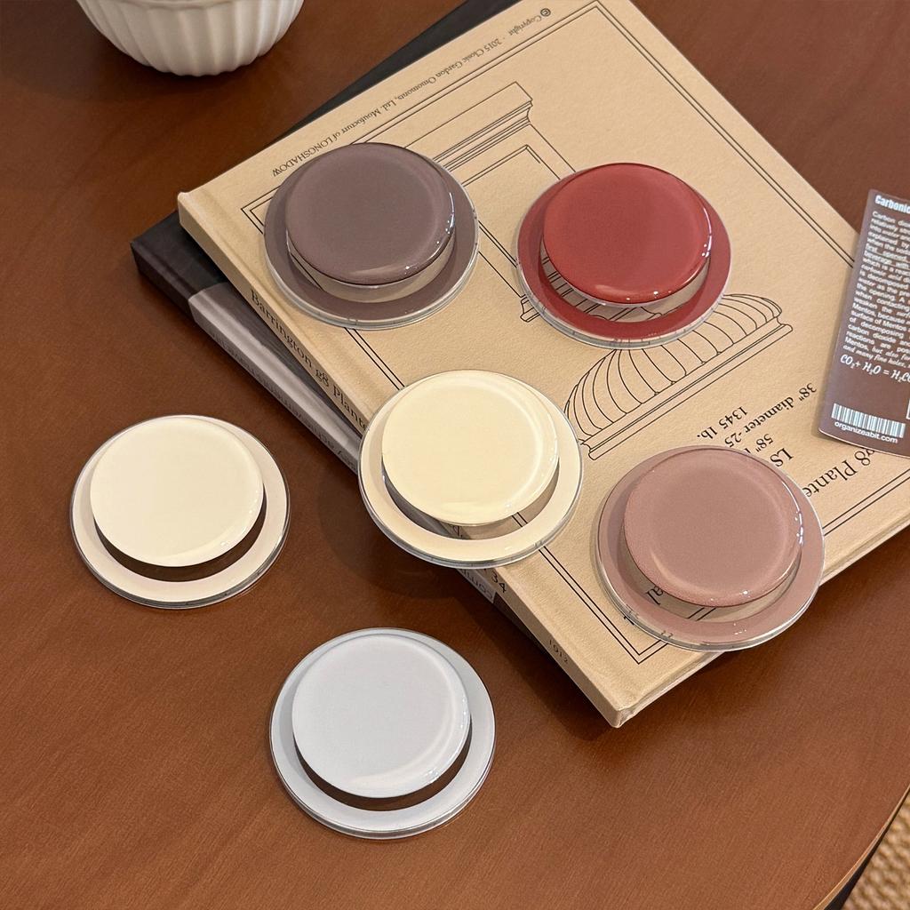 Ins Style Solid Color Simple Magnetic MagSafe Mobile Phone Holder Small Fresh Candy Color Retractable High-end Sense