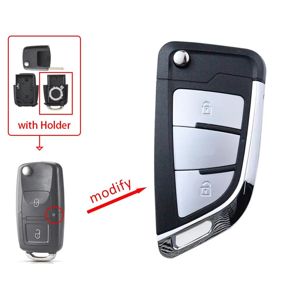 

Upgrade Car Key Shell Housing for Volkswagen Jetta Tiguan Golf Passat Beetle MK4 for Skoda Seat Polo B5 B6 for VW EOS Scirocco