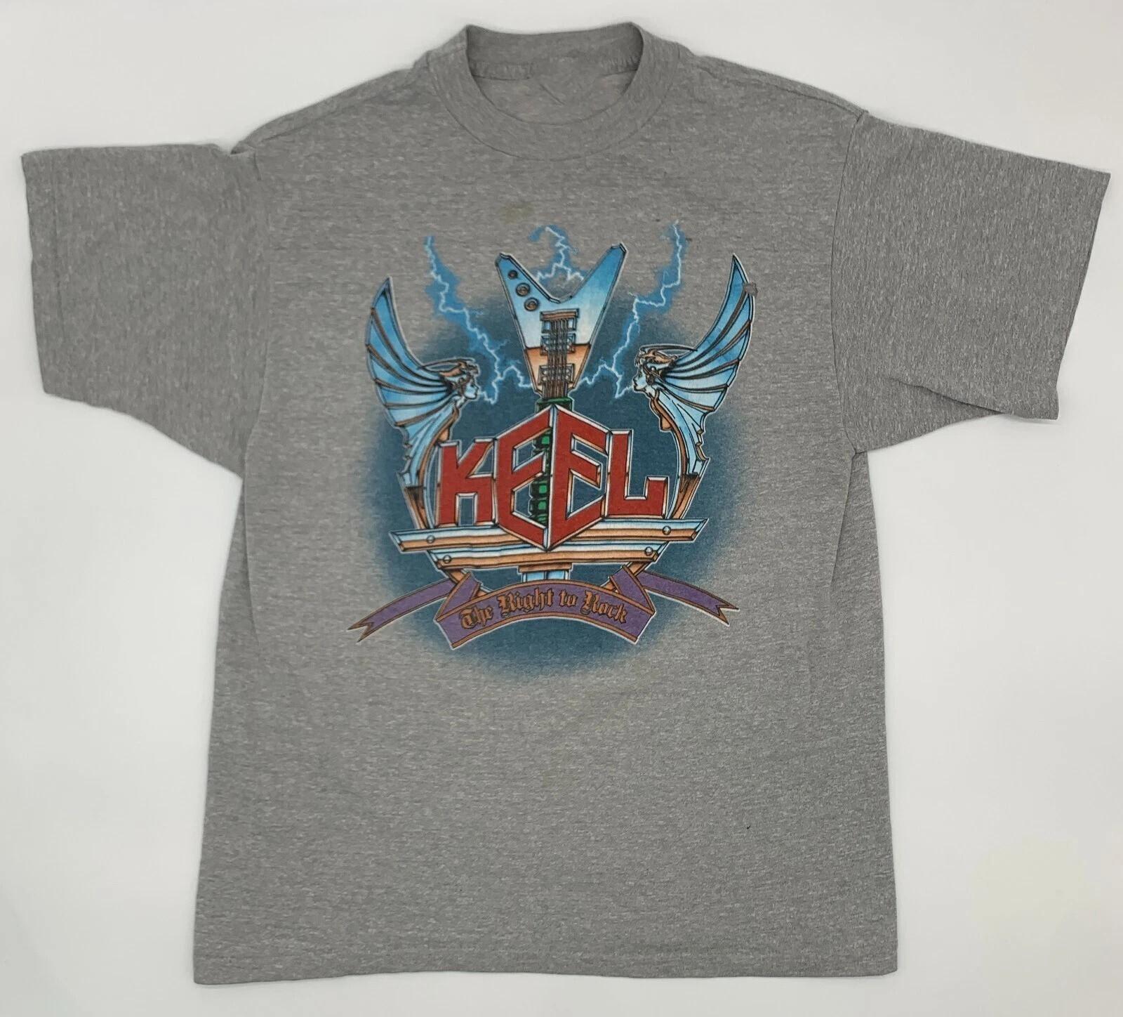 1985 Keel The Right to Rock Tour T-Shirt 2Side Full Size XXXXL