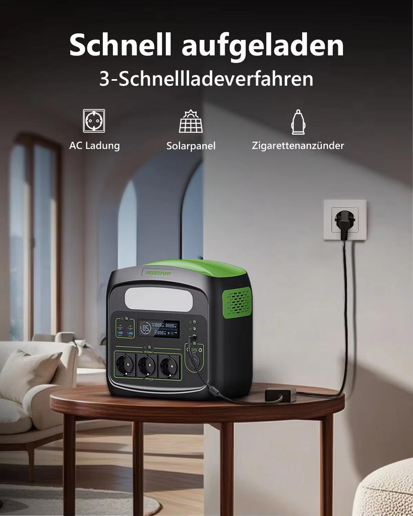Newsmy N7576 Przenośna Stacja Zasilania 700W 460.8Wh Generator Słoneczny Akumulator LiFePO4, do Zasilania Awaryjnego w Domu, na Kemping na Zewnątrz, Mobilne Zasilanie