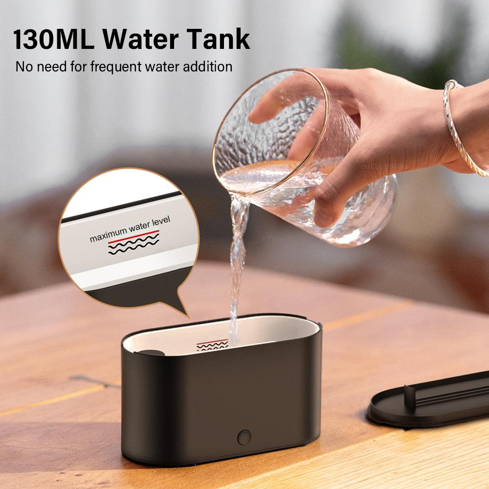 Aroma Humidifier Ultrasonic Fragrance Diffuser Colorful Flame Essential Oil Diffuser Desktop Air Humidifier for Home Bedroom
