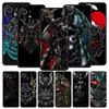 Samurai Oni Mask Phone Case For Xiaomi 13 12 11 Lite 12T 11T 10T 9T Mi Poco X5 M4 M3 X4 X3 Pro F5 F4 F3 GT 5G Black Cover Shell