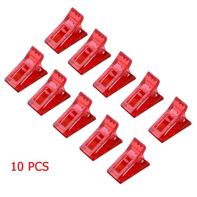 5/10pcs Crystal Nail Clip Acrylic Clamp Finger Extension UV Gel Fixed Professional Tools Plastic Nails Accessories for Manicure