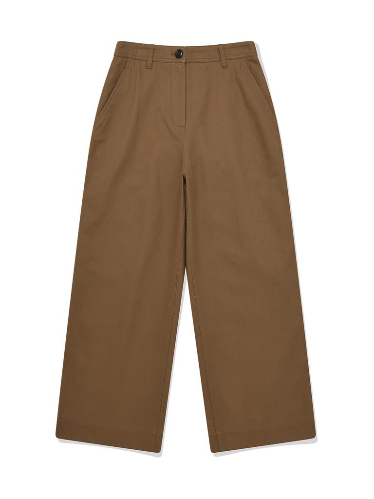 COVERNAT WOMAN Chino Pants Brown
