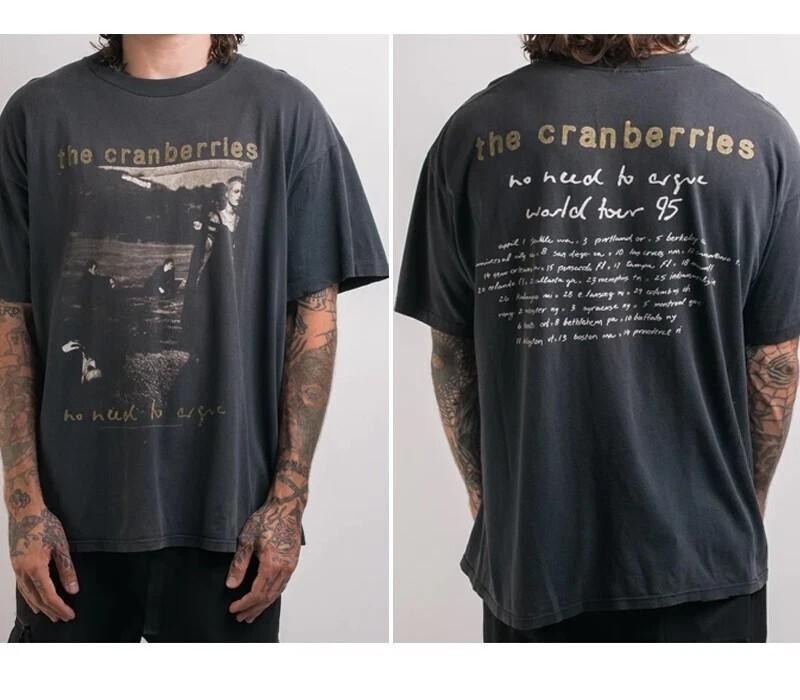

1995 The Cranberries No Need To Argue Tour 2 Side Black Unisex T-Shirt Unisex T-Shirt M