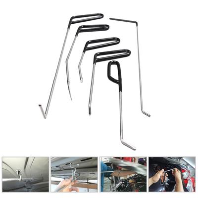 Haken zur Reparatur von Autobeulen, Schubstangen aus Edelstahl, Brecheisen-Set zur Entfernung von Karosseriebeulen für Karosseriebeulen und Hagel