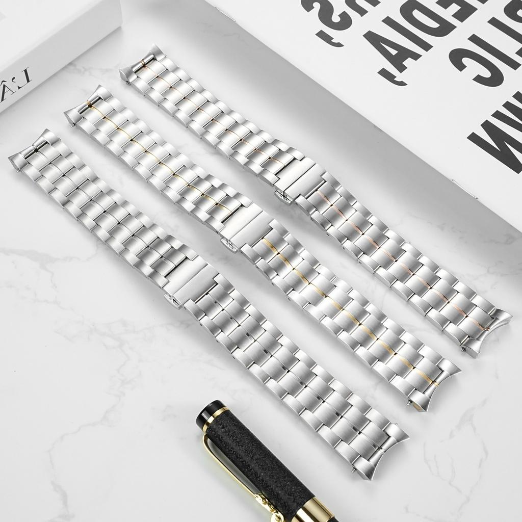 ONEFor Tissot 1853 Haozhi Serie T086 Horlogeband T086407A T086408A Gebogen Einde Massief Roestvrij Staal Band Horlogeketen Heren 22mmMN