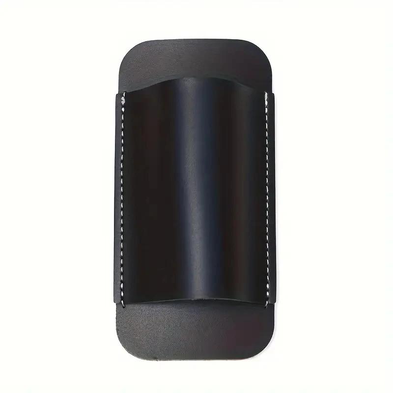 5-Inch Leather Folding Knife Sheath with Belt Loop - Outdoor Waist Hanging Pouch for Secure Knife Storage & Blade Protection