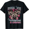 Raccoon Rizz Em With Tism Frase Divertente Autism Meme Maglietta Unisex Uomo Donna Uomo Donna Magliette Top