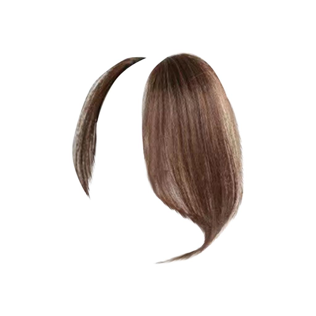 Forehead Wig With Bangs, -Piece Seamless Middle-Parted Fake Bangs