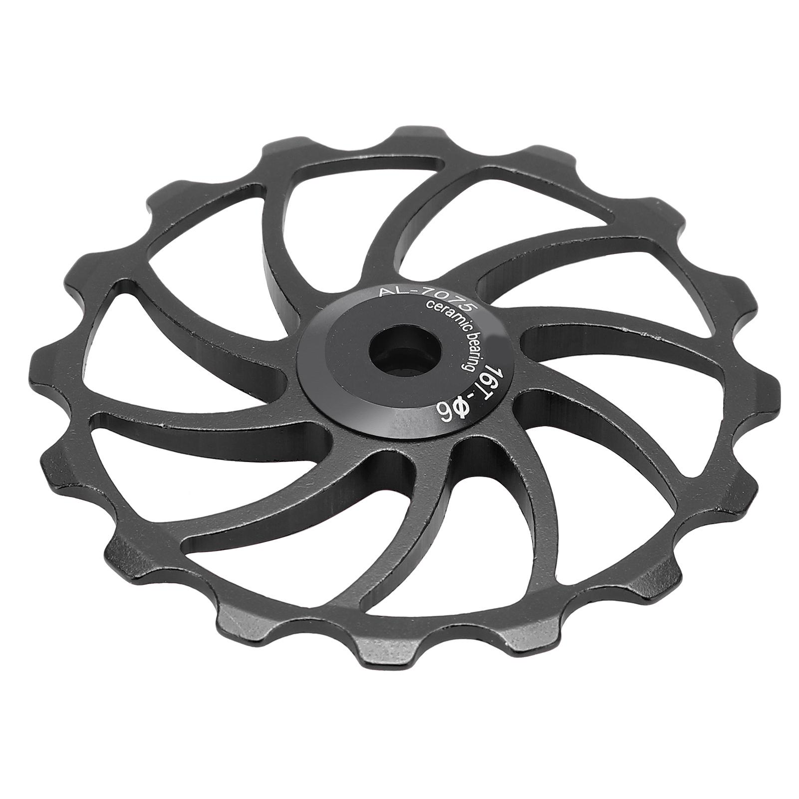 

MEIJUN 16T Велосипедный задний переключатель MTB Дорожные велосипеды Керамический подшипник Шкив Направляющее колесо ЗапчастиЧерный