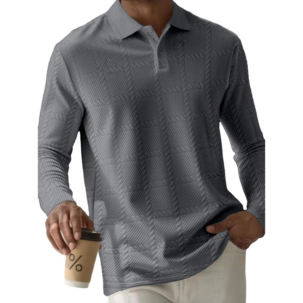 Men's Leisure Fashion Monochrome Shirt Upper Garment
