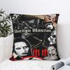 Marilyns Mansons Pillowcases Merchandise Soft Cushion Cover  Pillow Covers Car Decor Square Multi-Size