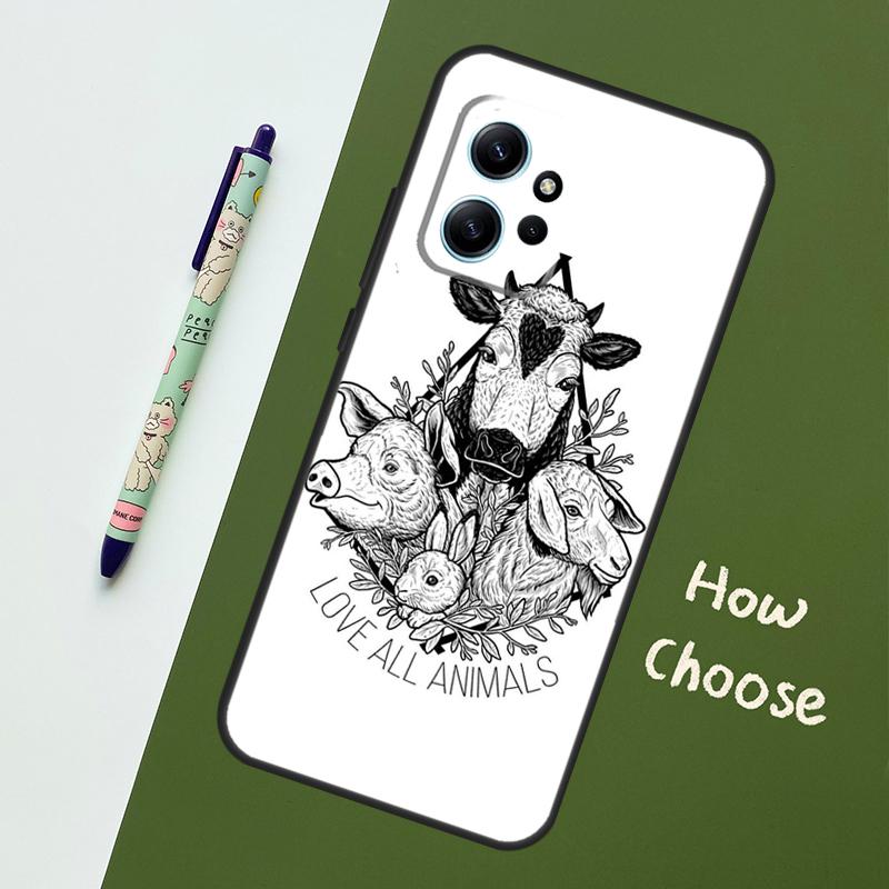 Vegan Inspiration Case For Xiaomi Redmi Note 13 11 9 10 12 14 Pro 11S Cover For Redmi 15 14C 10C 13C 12C 15C