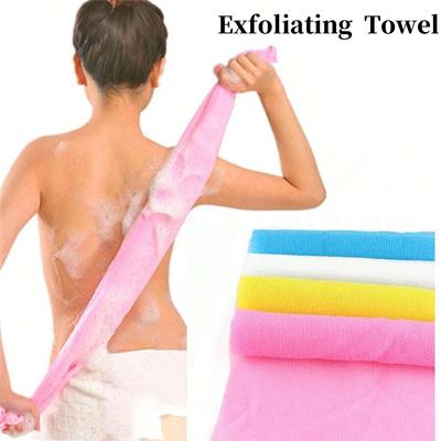 6Color Beauty Skin Exfoliating Cloth Scrubbing Towel Soft Nylon Mesh Absorbent Washcloth for Washing Clean Body Smooth Skin