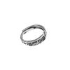 Korean-Japanese Retro Open Chain Ring for Women - Stylish Letter Design