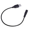 30cm USB to DC 5.5x2.1mm 5V Power Cable Male to Female USB Barrel Connector Wire