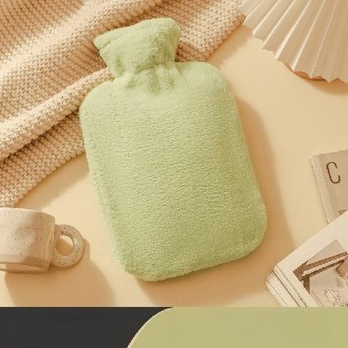 Cute Plush Hot Water Bottle Water Injection Small Mini Thick Explosion-proof Warm Water Bag Medium Hot Compress Belly Hand Warmer Female