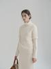 Women's Elegant French White Wool Knitted Sweater - Autumn & Winter Lazy Style