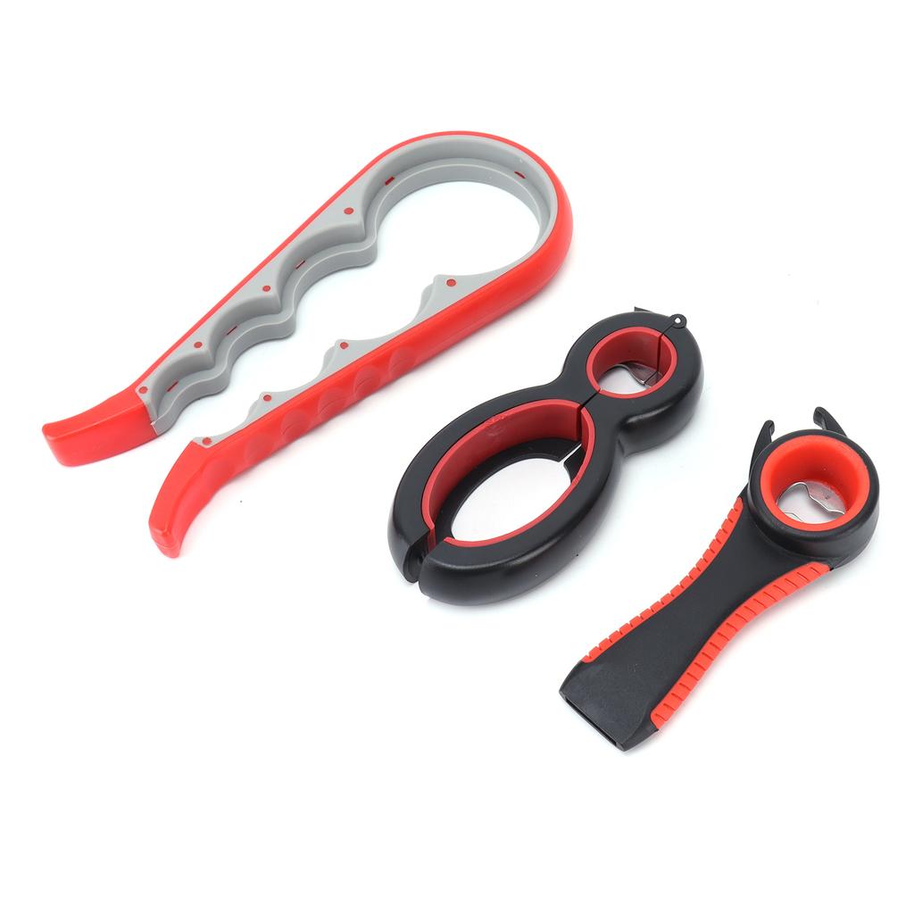 3Pcs Set Portable Can Opener Multifunctional Opener Set for Bottle Jar Can Cap Restaurant