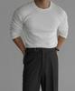 Baulopeulodeogteu Fine Ribbed Muscle Long Sleeve Knit Tee [Ivory]