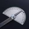 Rotary Stainless Steel Caliper Round Head Goniometer Adjustable Protractor Protractor 180 Degree Protractor Angle Ruler