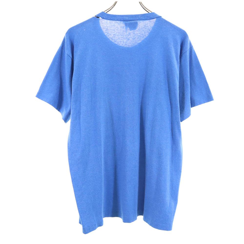 CocaCola 80s vintage Short sleeve Single stitch T-shirt L blue Men's Used