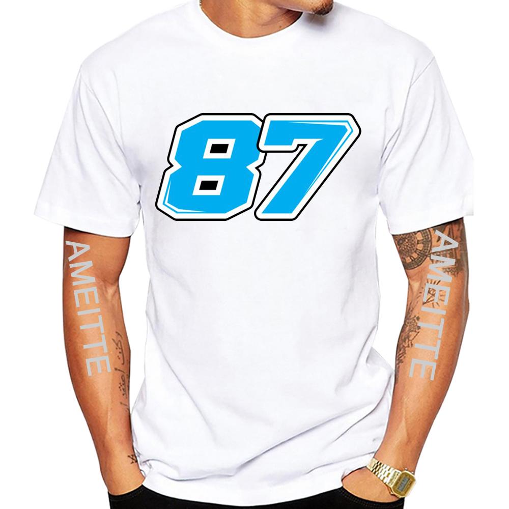 Remy Gardner Rennnummer 87 Reiten T-Shirt Hip Hop Junge Fahrer Freizeit T-Shirts Mann Moto Racing Spo