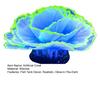 Aquarium Artificial Coral Silicone Coral Figurine Fish Tank Decor Glow-in-The-Dark Faux Coral with Suction Cup Underwater Landscape for Betta Fish