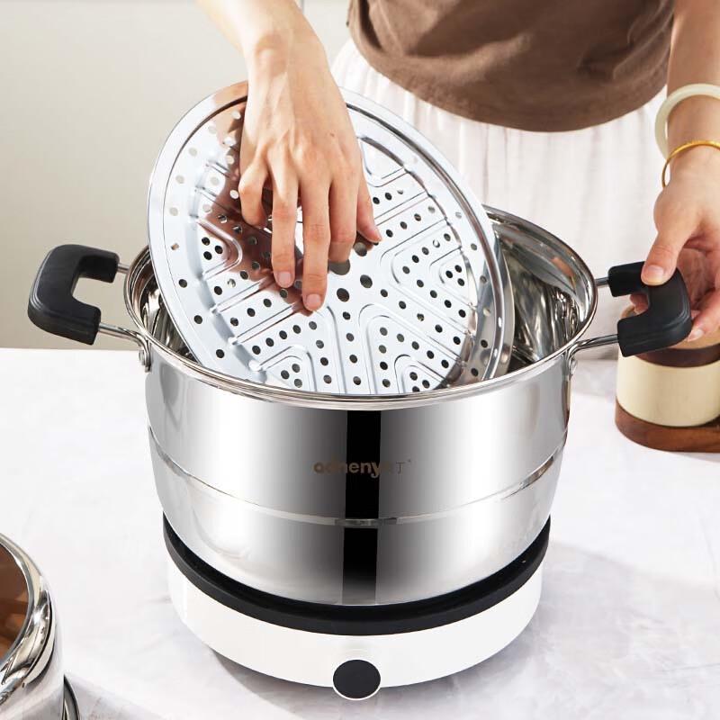 Adneny 3-Layer Stainless Steel Steamer Pot