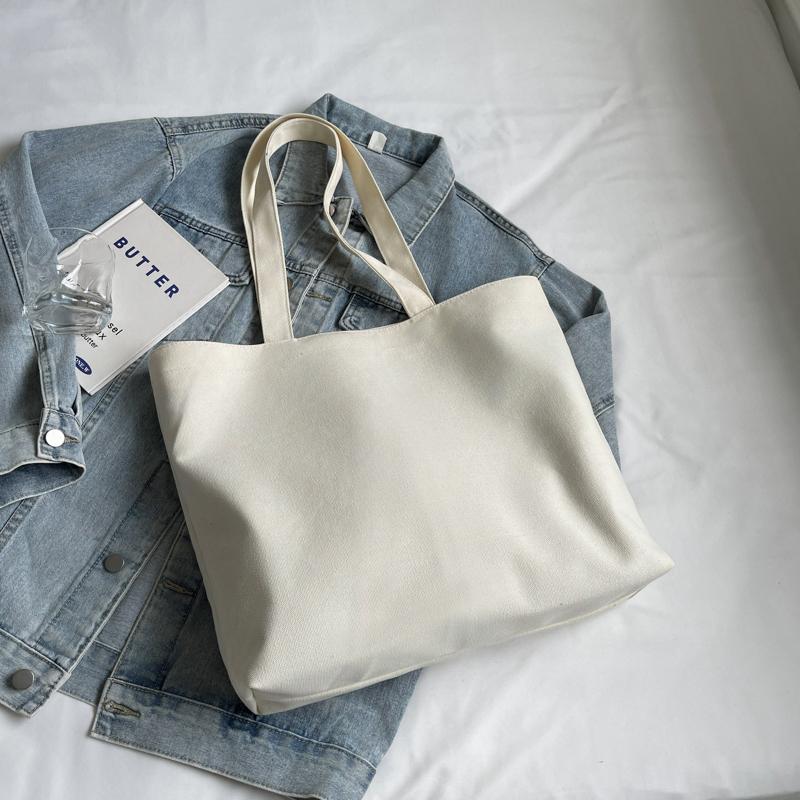 Large Capacity Tote Bag Women's Shopping Bag Letter Print Commuter Student Shoulder Bag