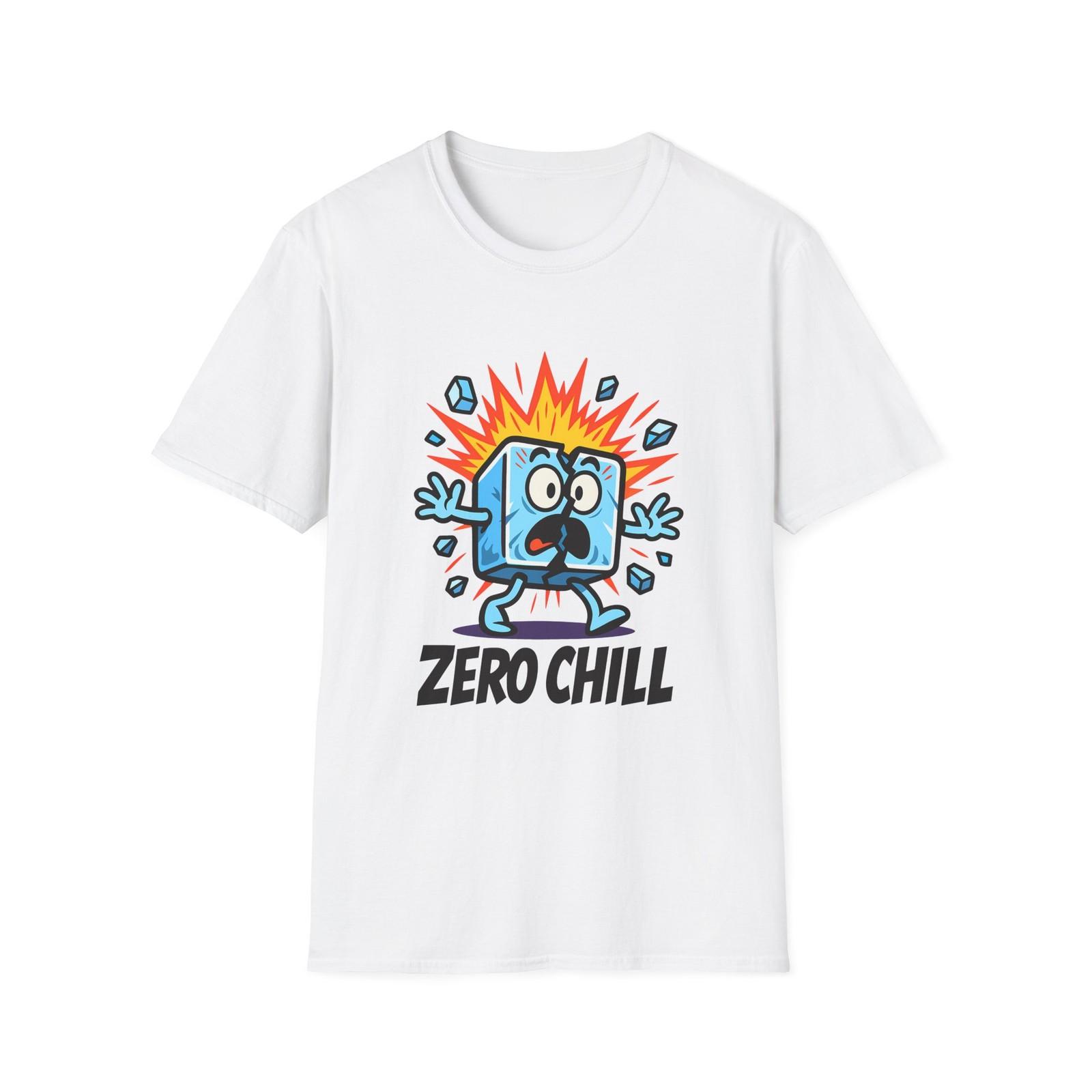 Unisex Softstyle T-Shirt Ice Cube Character Cartoon Humor S разноцветный