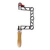 Woodworking Scroll Saw Mini HandHeld Curve Saw with Aluminum Alloy Body and Ergonomic Wooden Handle for Precise Cutting