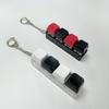 1Pcs Stress-relieving And Calming Finger Pressure Relief Button Pendant 4Keys Keyboard Key Irritability Toy Adult Office Keyring