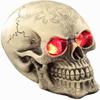 Halloween LED Glowing Skull Light Decorative Night Light with LED Light Up Eyes Skull for Ornament Patterned Skull