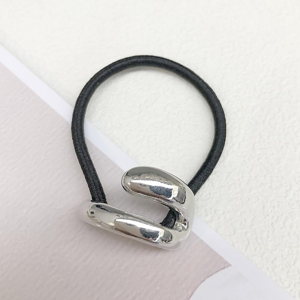 Elastic Metal Hair Tie Smooth Hair Loop New Hair Rope  Women