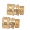 2Pcs Pure Copper M22 High Pressure Washer Fitting Adapter 3/8 Inch NPT Female To M22 Male Adapter