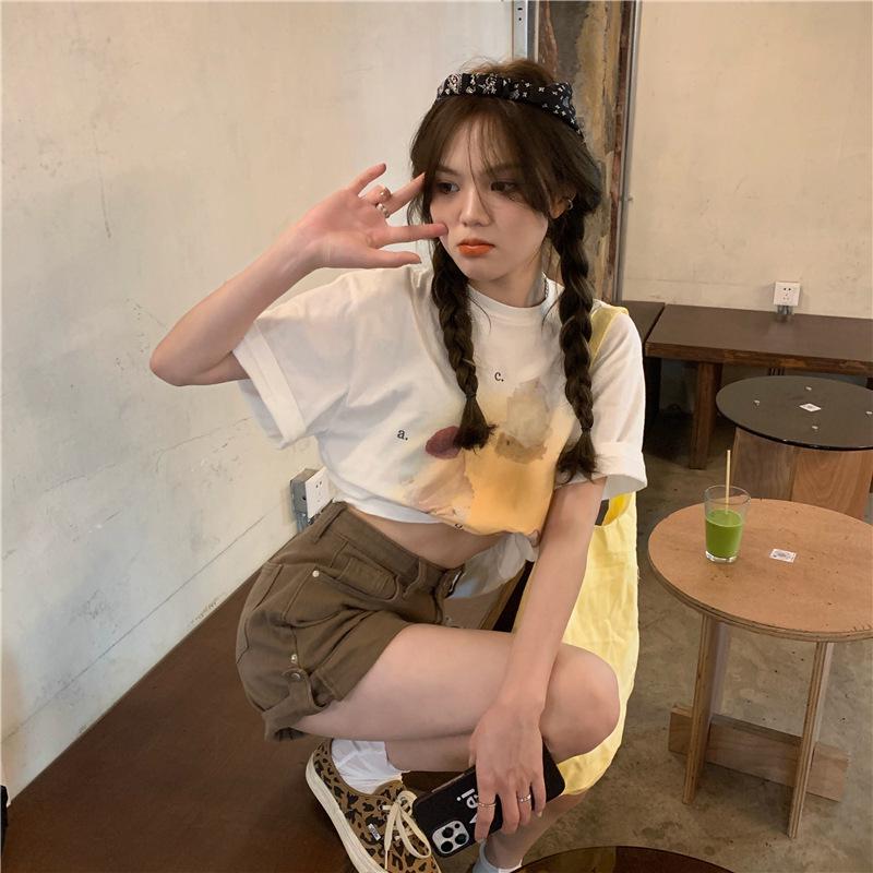 Retro-Jeansshorts mit hoher Taille und weitem Bein für Damen – Kollektion Sommer 2024