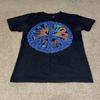 Woodstock 1969 3 Tage Frieden und Musik Schwarzes Grafik-T-Shirt Größe Klein