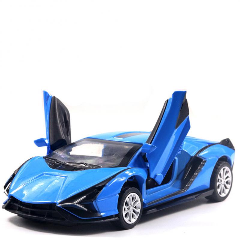 

Моделирование Молния Модель автомобиля из сплава Мальчик Дверь Открывается Назад Сила Детская Игрушечная Машина Украшения Игрушка Устойчива