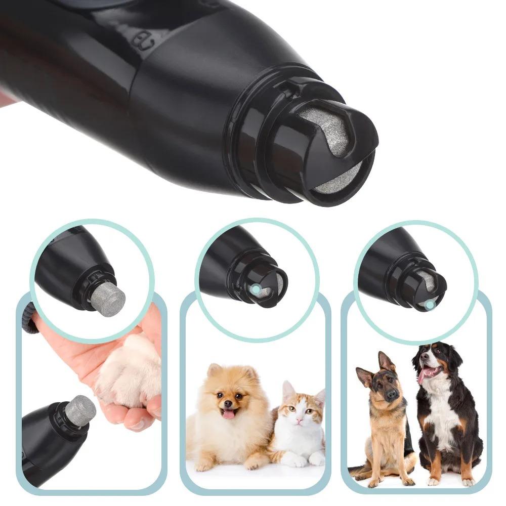 4 In 1 Pet Hair Clipper Grooming Machine Clippers For Trimming Hair Around Paws Ears Professional Haircut Nail Grinder For Dogs Cats