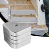 Pontoon Boat Corner Caps Aluminum Pontoon Boat Corner Guards 90 Degree Rounded Dock Guards For Bunk Roof Fishing RV Camping