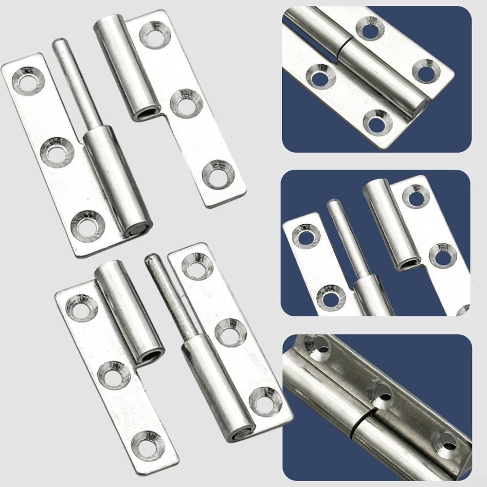 Zawiasy podnoszone. Mały zawias ze złączem przesuwnym ze stali nierdzewnej