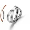 Copper Color Spinning Anxiety Rings for Men Women Star Moon Relaxing Ring 2025 Stainless Steel Anti Stress Rings Knuckle Zircon