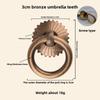 Maniglia a pomolo ad anello in ottone massiccio stile antico per ante di mobili, cassetti, pomelli con viti, ferramenta per mobili vintage
