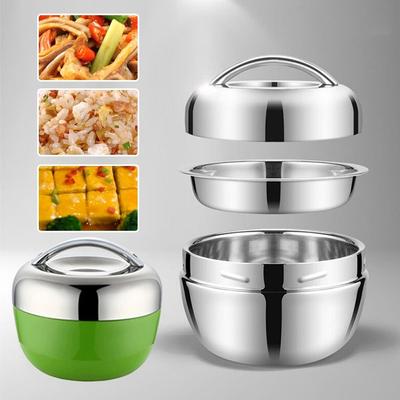 Steel for Students Office Workers Bento Box Insulation Bowl Lunch Box Heat Retaining Thermal