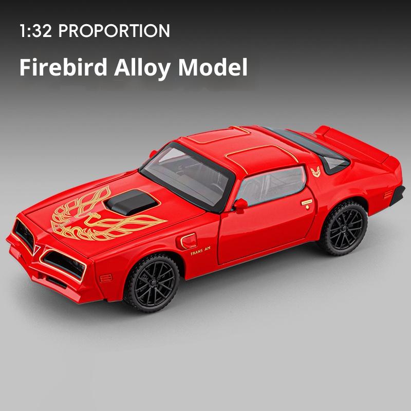 1/32 Pontiac Firebird Simulated Sound and Light Alloy Die-cast Car Model Supercar Car Model Children's Toy Car Ornaments